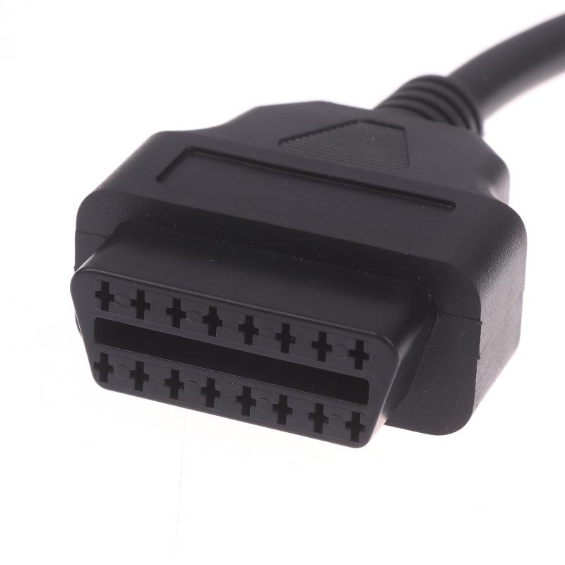 Автомобильный диагностический адаптер Obd2 Разъем Obd2 Перемычка Интерфейс Удлинительный кабель Инструмент Автомобильный удлинительный кабель 16-контактный Can +- K-линия