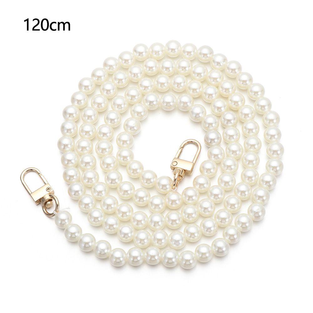 Accessories Pearl Belt Bags Handbag Handles Pearl Strap Long Beaded Chain DIY Purse Replacement