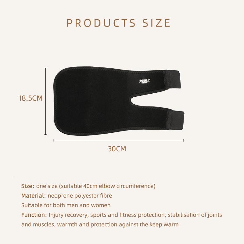 1 Piece Unisex Adjustable Neoprene Elbow Support Brace - Comfortable Sports Fitness Protector For Men And Women