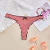 Yousheng Женские стринги Бесшовные с низкой посадкой Хлопковое нижнее белье Сексуальные трусики бикини с оборками Женские дышащие трусы