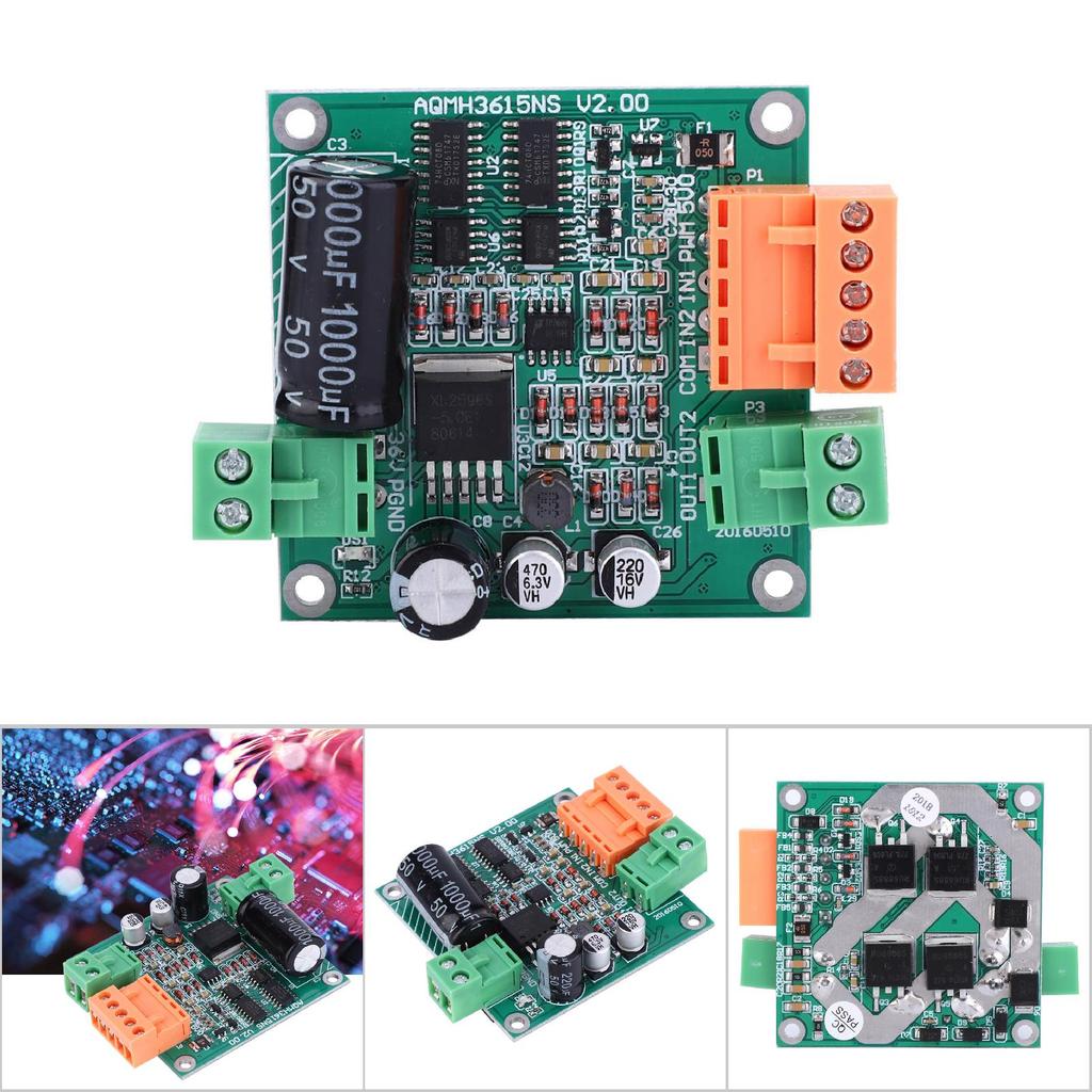 Плата управления мощным двигателем постоянного тока 122436 В H-мост Прямое и обратное вращение Полный ШИМ