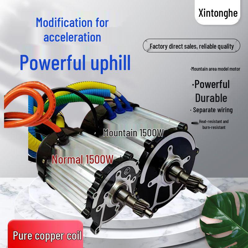 High-Power Three-Wheeled Electric Vehicle Motor - 48V/60V, 1500W/1800W Pure Copper Permanent Magnet DC Motor
