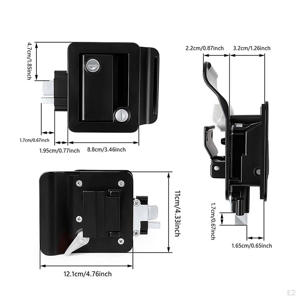 Дверной замок для автофургона с защелкой Входная защелка Простая установка Аксессуары для путешествий с ключами Замена запасных частей