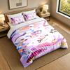 3 шт. Комплект постельного белья Удивительный Цифровой Цирк Мягкая простыня и две наволочки Декор для спальни дома