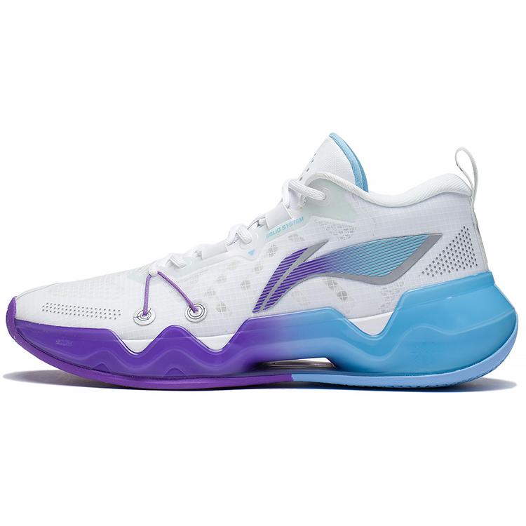 Баскетбольные кроссовки Li Ning Liren 2 Low Мужские Низкие Стандартные Белый/Синий/Фиолетовый ABAS039-11