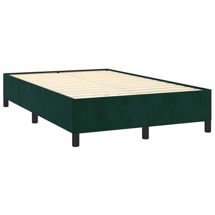 Maison Exclusive - Sommier à lattes de lit avec matelas vert foncé 120x190 cm