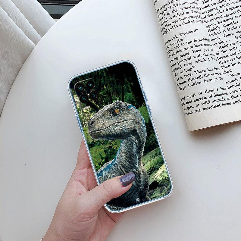 Dinosaur Transparent Phone Case for Motorola Moto E22I E22S E22 E32 E40 E7 E7I G Plus Power Play Stylus G22 G14