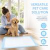 20pcs Five Layer Fabric Pet Pee Pads Blue Mini Pet Diapers Water Absorbent Pads  Car Travel Use