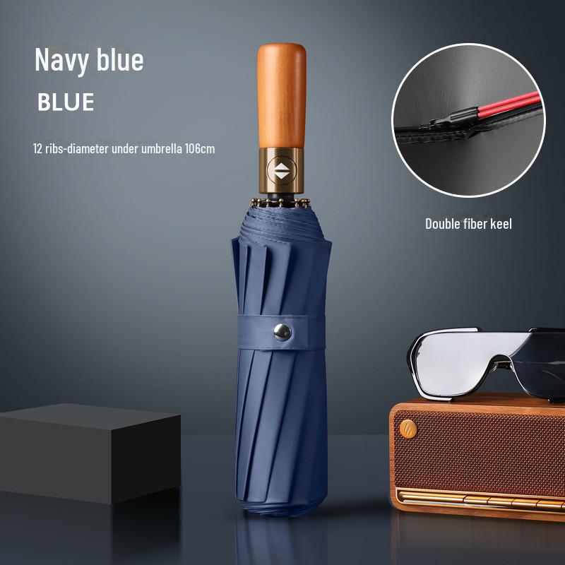 Automatic Dual-Use Folding Umbrella: Premium Sunshade & Rain Protection with Custom Logo