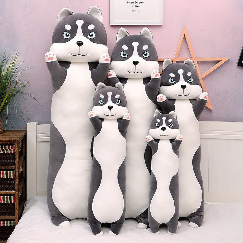 Adorable Husky Siberian Plush Toy Cute Girl Sleep Companion Birthday Kids Gift