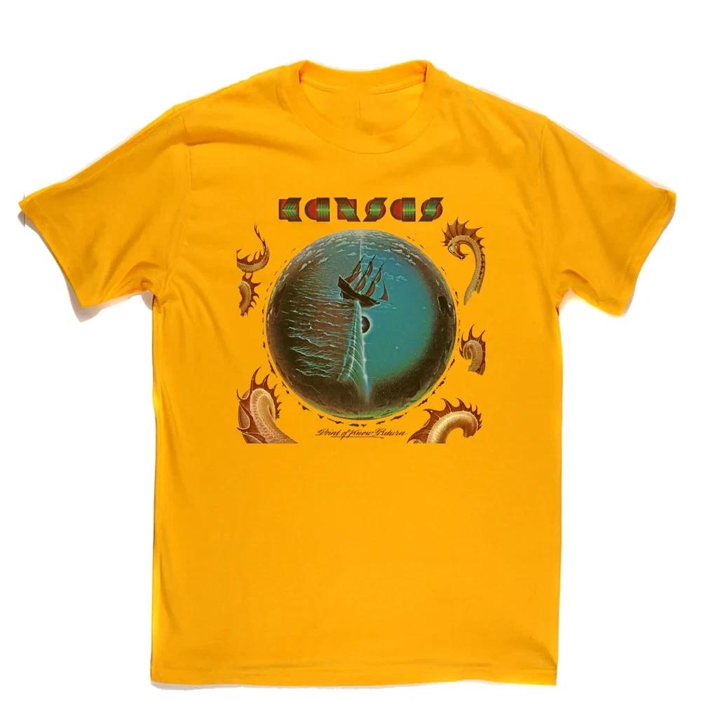 NEW Kansas Band Album Gift For Fans Cotton Yellow T Shirt EN27