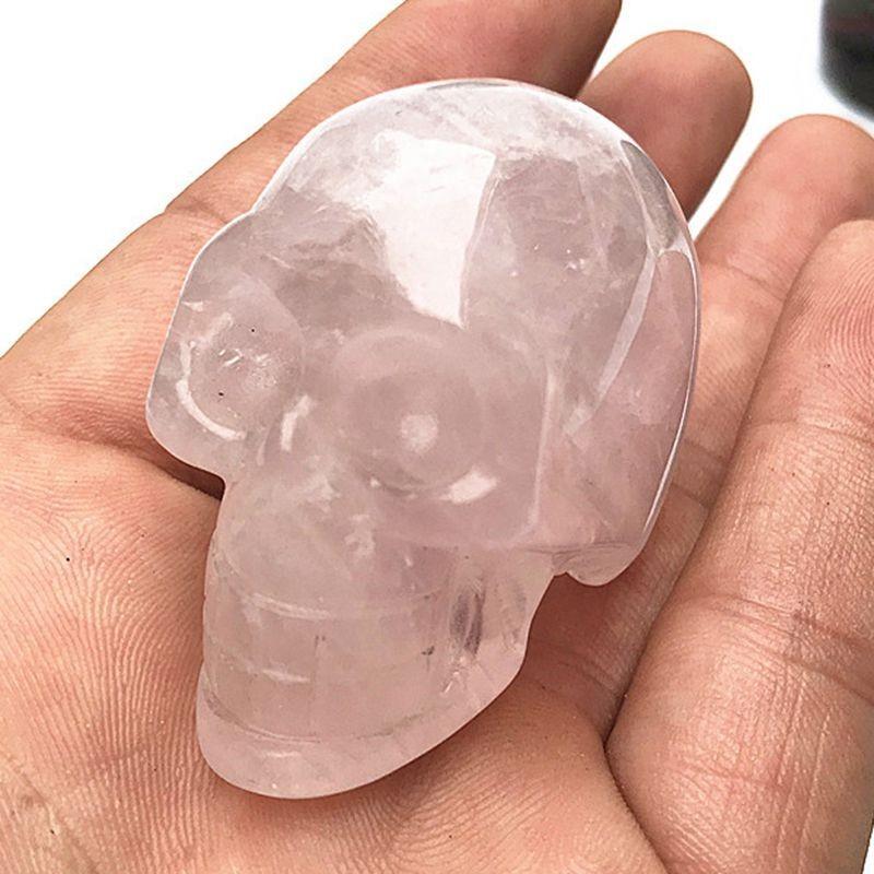 Quartz 5cm Natural Crystal Skull Carved Skull Reiki Healing Sculpture Decor