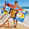 Bob The Builder anime Print Beach Towel, Large Soft Quick Dry Towel for Beach Camping Swimming