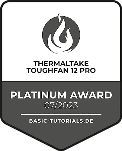 Thermaltake TOUGHFAN 12 Pro, Без светодиодов, Высокоскоростной, Высокое статическое давление, Модель с 5-летней гарантией, 1 шт., CL-F139-PL12BL-A, FN2010