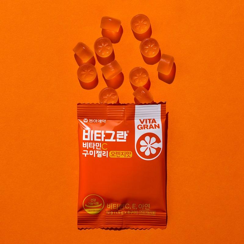 Vitagran Vitamin C Gummy Jelly Orange Flavor 15p, 180g, 1 piece