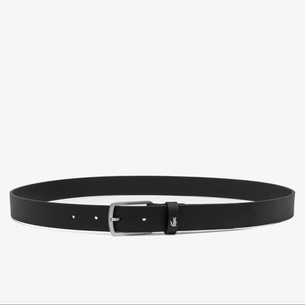 Lacoste 35mm Silver Croc Leather Belt