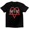Унисекс Футболка с Heartagram для взрослых