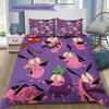 Courage The Cowardly Dog Cartoon 3 Pieces Bedding Set Soft Microfiber Duvet Cover Set With 2 Pillowcases For Bedroom Home Decor Without Comforter