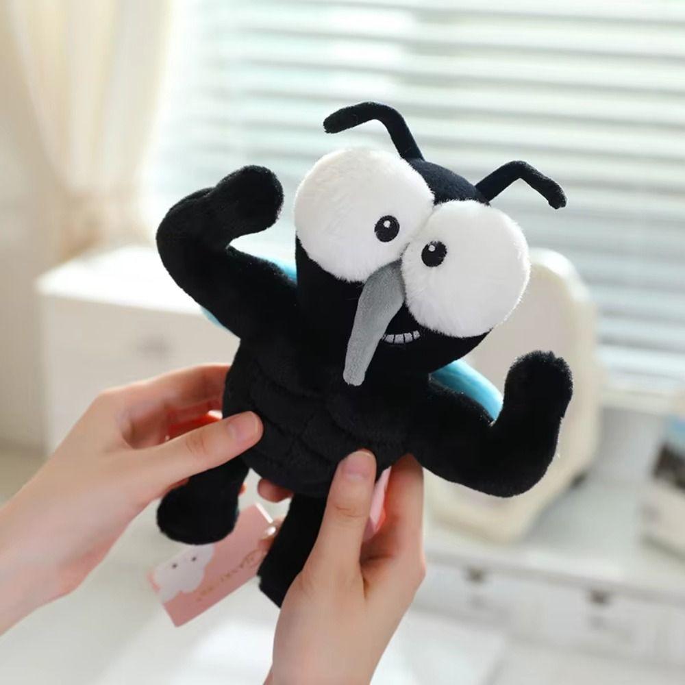 Funny Design Stuffed Mosquito Doll Muscular Style Insect Plush Toy Home Decor