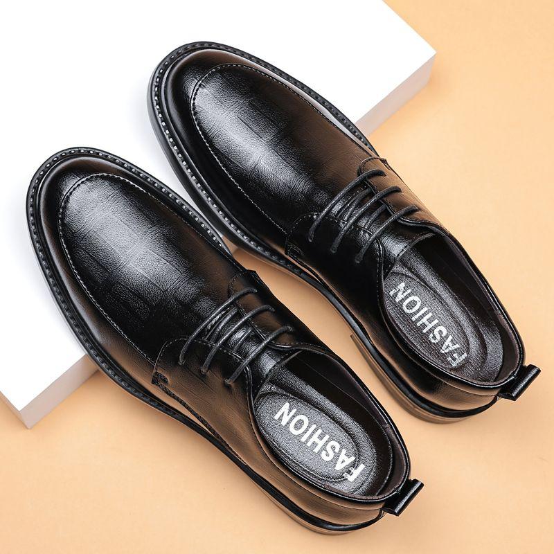 Fashion New In Lace-Up Business Leather Shoes for Men Adults On Sale Pu Social Common Fashion 2025 Classic Original Man Casual Shoe