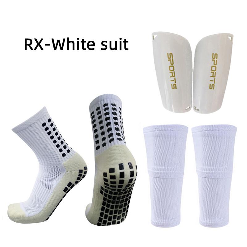 Three-piece Anti Slip Soccer Sock Shin Guards Cover Calf Sleeve With Pocket Adults Kids With Football Leg Guards Protection Gear 1