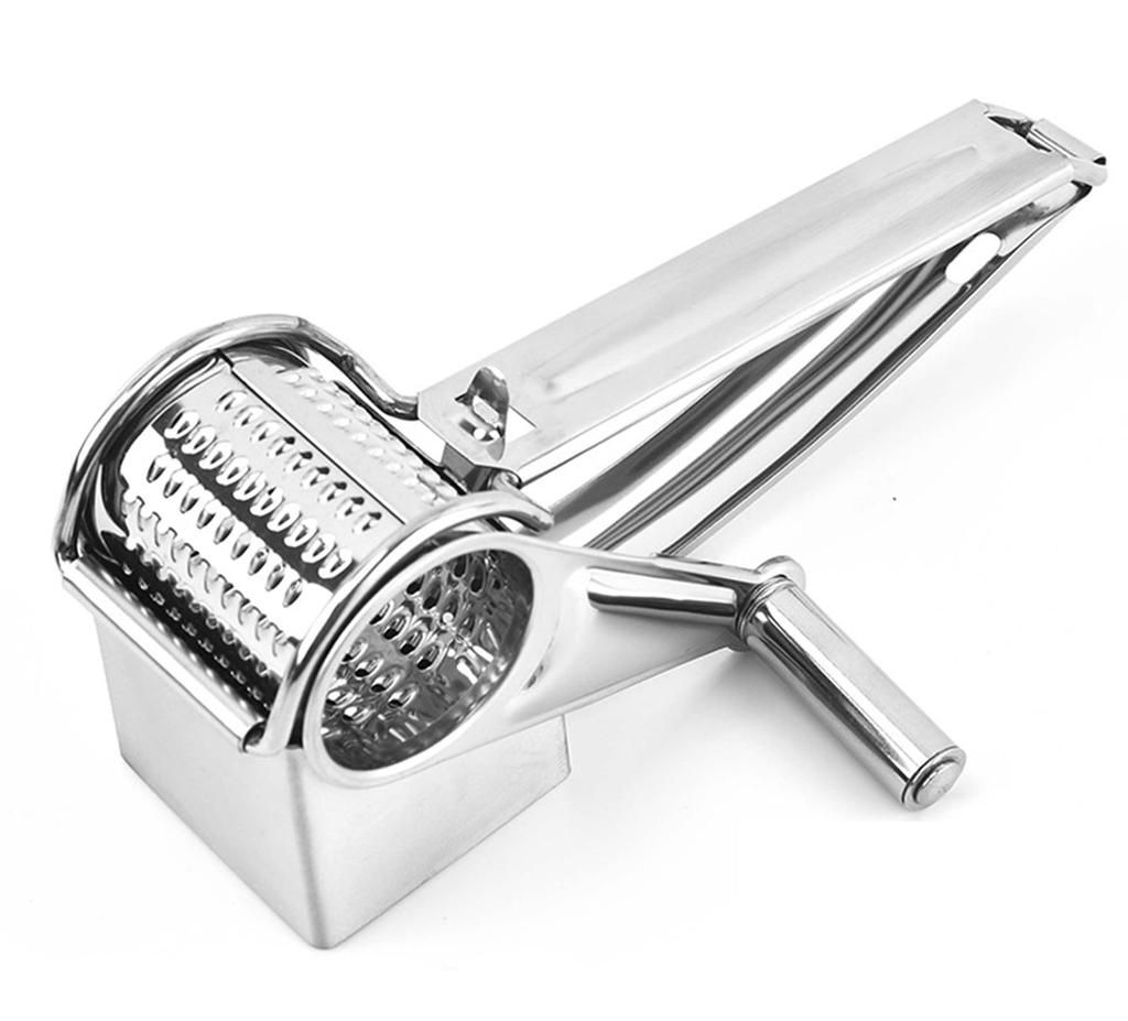 Desirable Professionally Recommended Cheese Rotary Stainless Shredder Cutter for and Dishwasher Safe Blade Grater, Type, Steel, Fruits, Vegetables,
