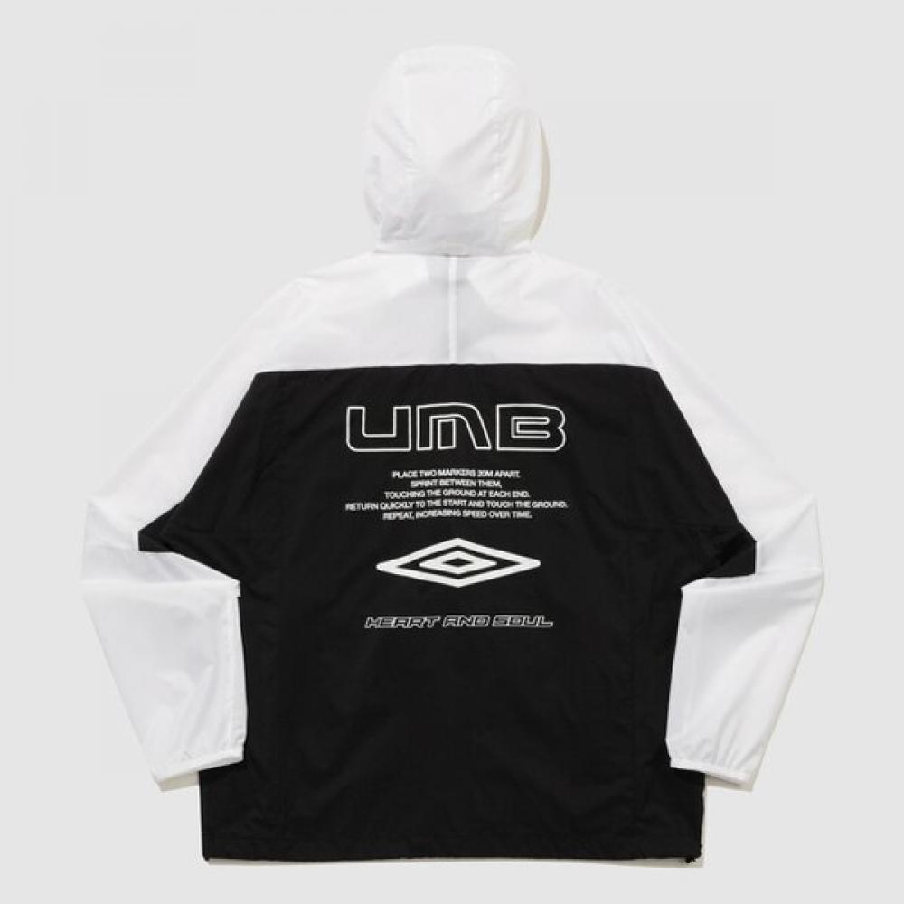 Umbro Ultra Lightweight Hooded Packable Windbreaker Jacket Ur124sjk32 Blk