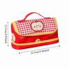 Hand-held Cartoon House Pen Bag PU Leather Waterproof Food Fruit Burger Cow PU Stationery Bag Large Capacity Big House Shape