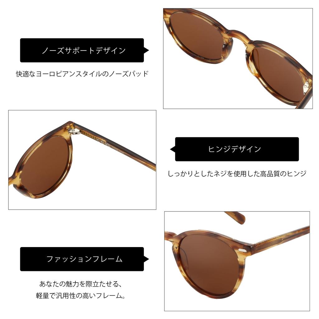 Солнцезащитные очки для Поляризованные солнцезащитные очки для УФ для Вождения [ZENOTTIC] Мужские, Круглые, Женские, Защита, Рыбалка, Гольф,