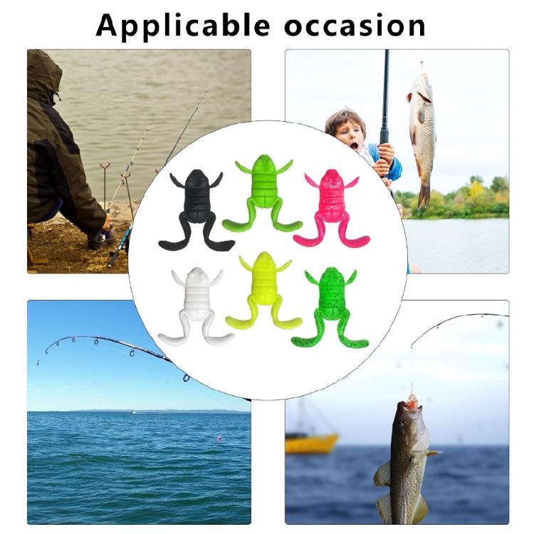 5Pcs Simulation Frogs Swimbaits Baits Topwater Floating Lures Fishing Soft Baits Artificial Frogs Lures Fishing Baits
