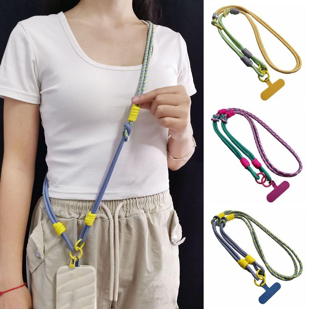 Neck Hanging Crossbody Phone Strap Anti Winding Mobile Phone Rope Chain Travel Outdoor