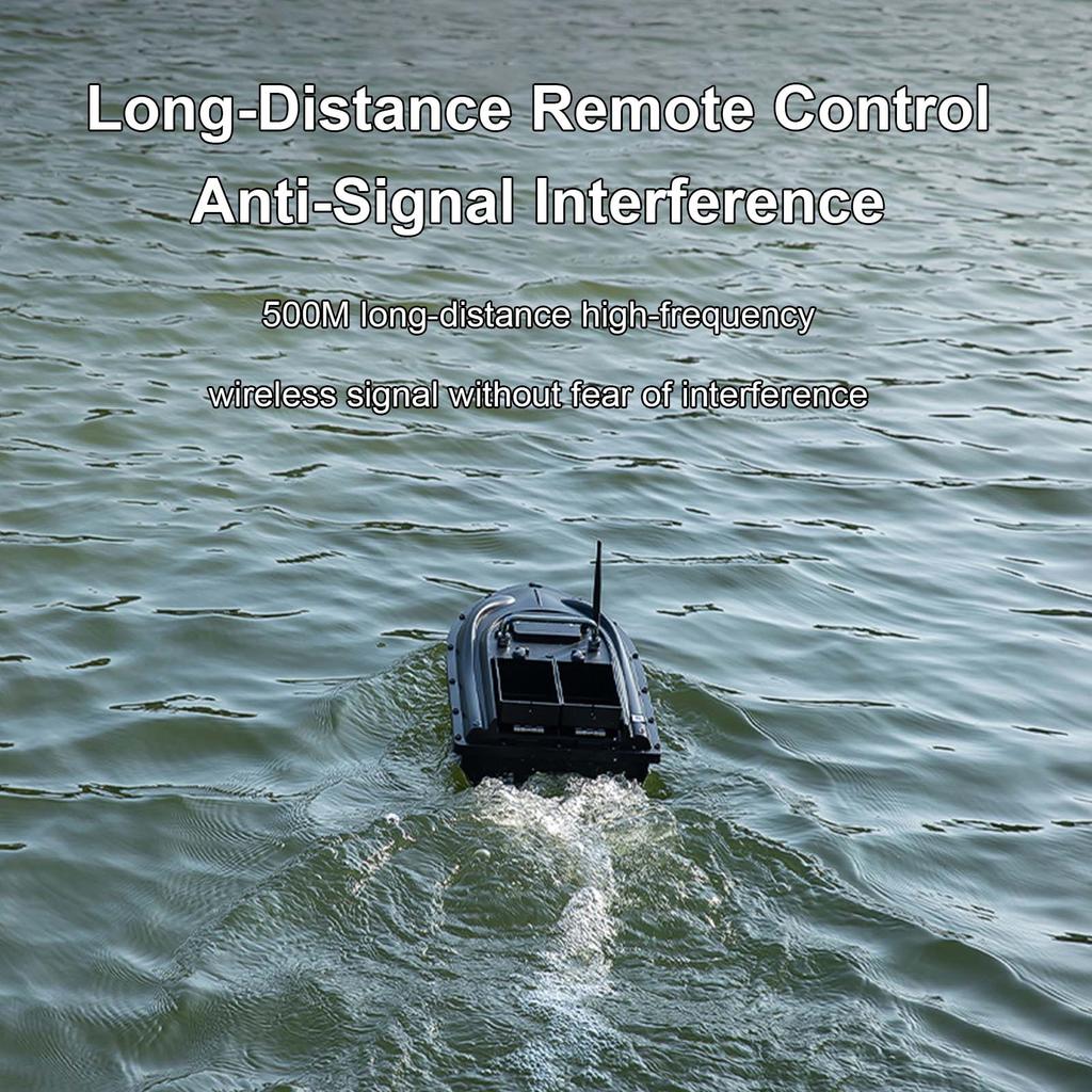 Remote Control Fishing Bait Boat 500M Distance Auto Navigation Cruise 4.4LBS Loading