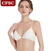 Простые французские сексуальные однотонные треугольные чашки без стального кольца, удобный бюстгальтер с тонкими бретелями, бюстгальтер с застежкой спереди на косточках