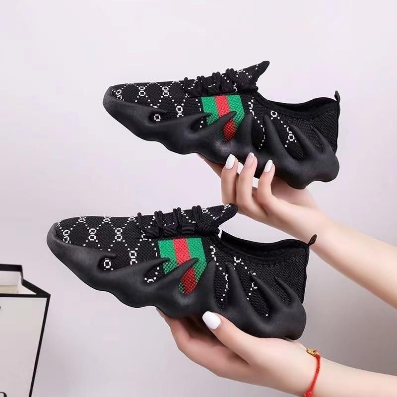 Новые женские кроссовки с плетением Flyknit, амортизирующие, осьминог, вулкан, кокосовые туфли, легкие и удобные, обувь на мягкой подошве