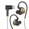 Wired Earphone 3.5mm Type C Digital Chip In Ear Headphone Wire-controlled Headset with Mic for IPhone 15 Android Samsung