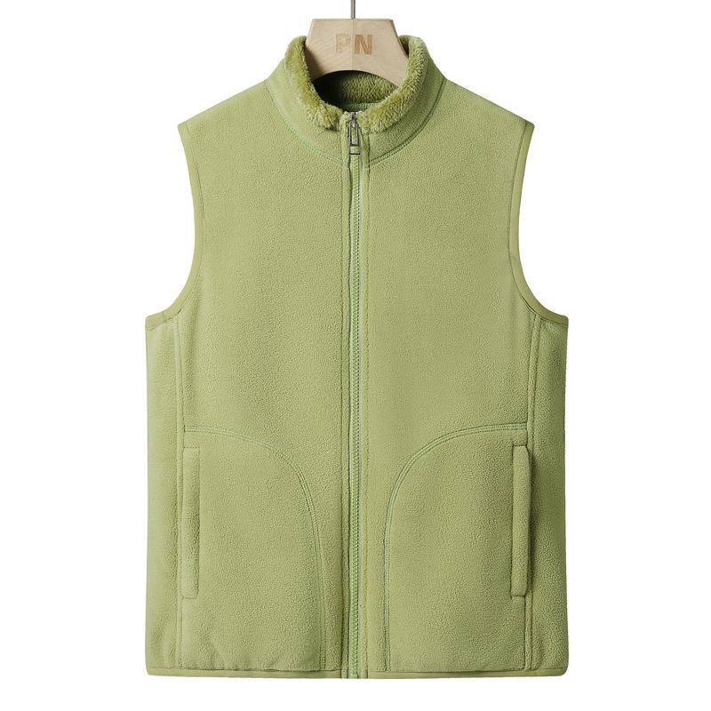 Vests Are The Same As Men and Women, Plus Velvet Warmth In Autumn and Winter, Inside and Outside, Inside Vest, Rocker and Velvet Sleeveless Jacket
