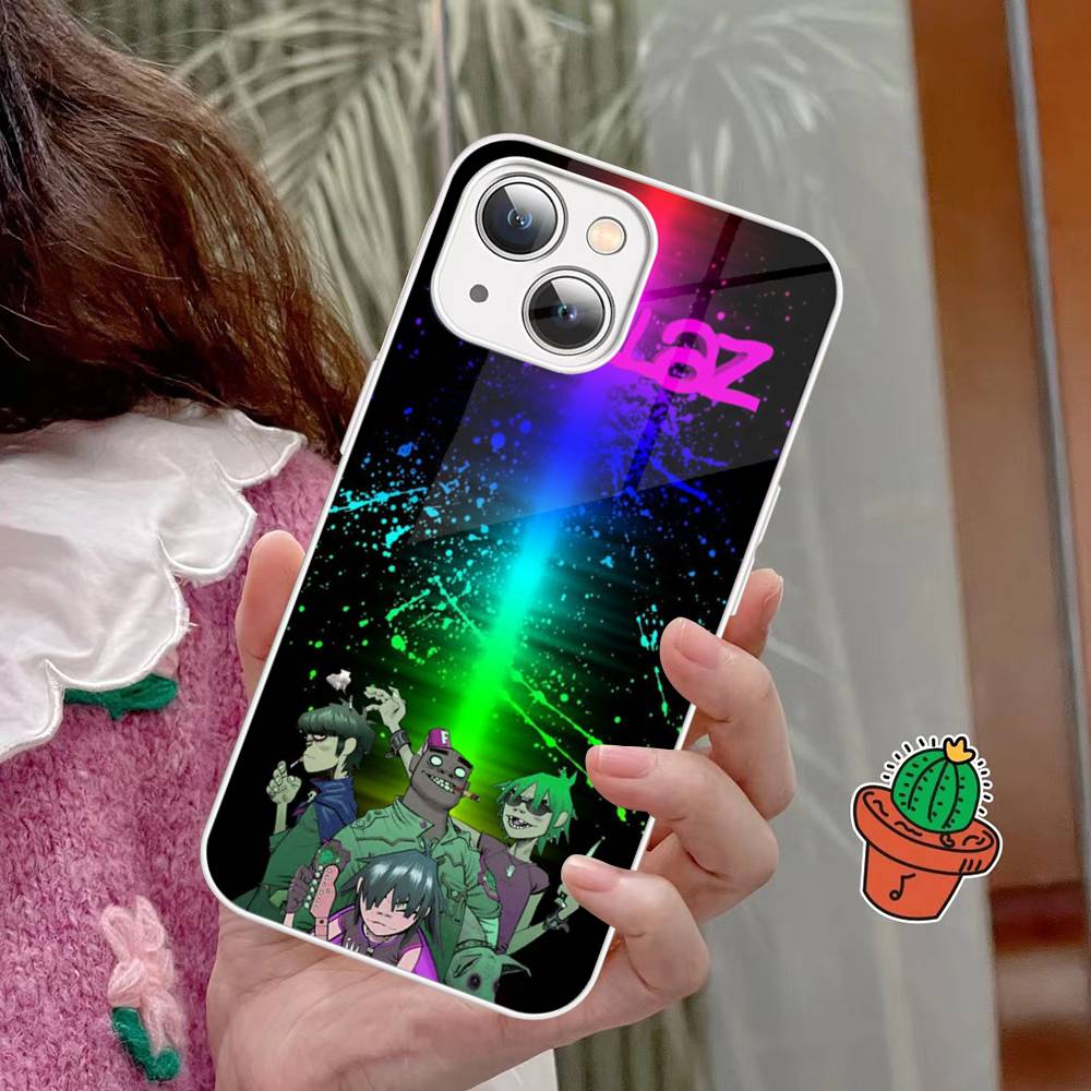Чехол для телефона Hip Hop G-Gorillaz для iPhone 15 13 12 Mini 11 Pro XS Max X XR 14 Plus Закаленное стекло