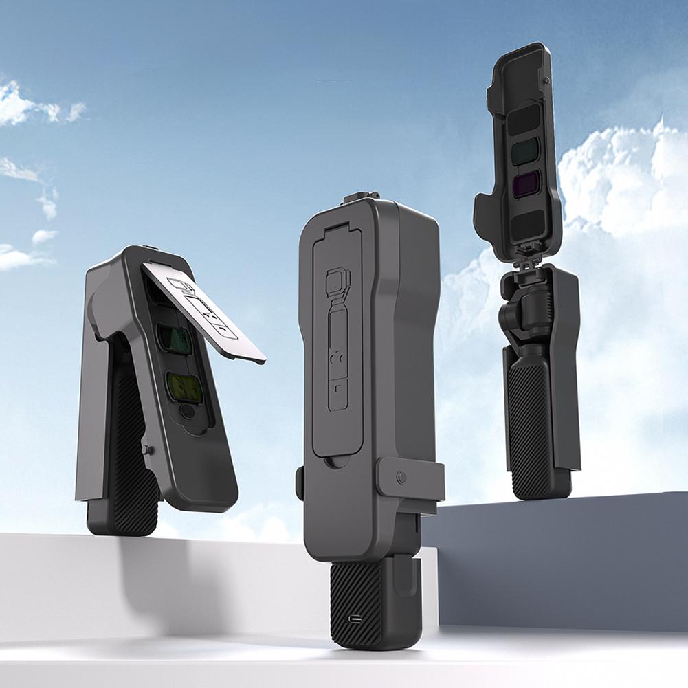 Защитный чехол от царапин для ручного стабилизатора камеры DJI Osmo Pocket 3, чехол с фиксирующим ремешком, защитный чехол из АБС-пластика
