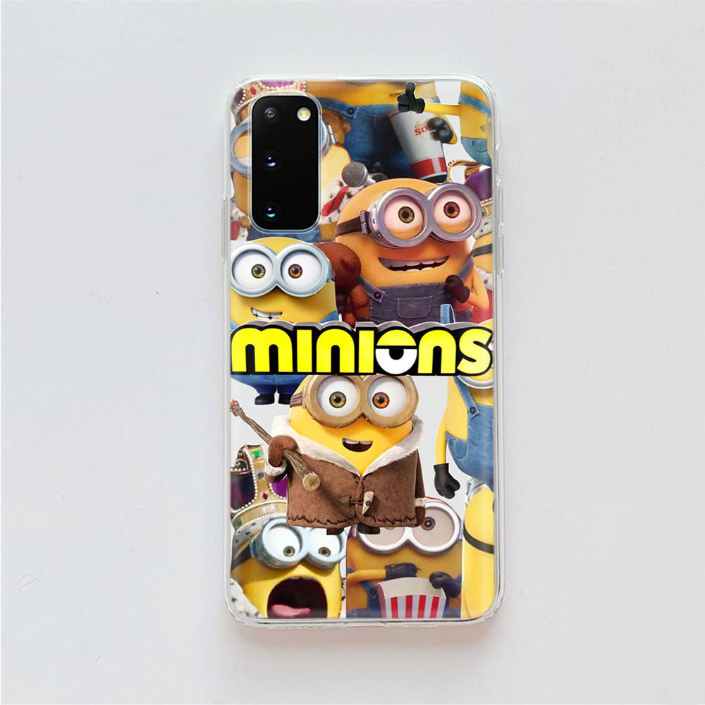 AM28 Миньоны Прозрачный чехол для Samsung A04 A14 A23 A34 A54 M23 M33 M52 M53 Realme 10 9 C30S C35 C55 VIVO Y02 Y21 Y33S Y51 X80 V25 Чехол