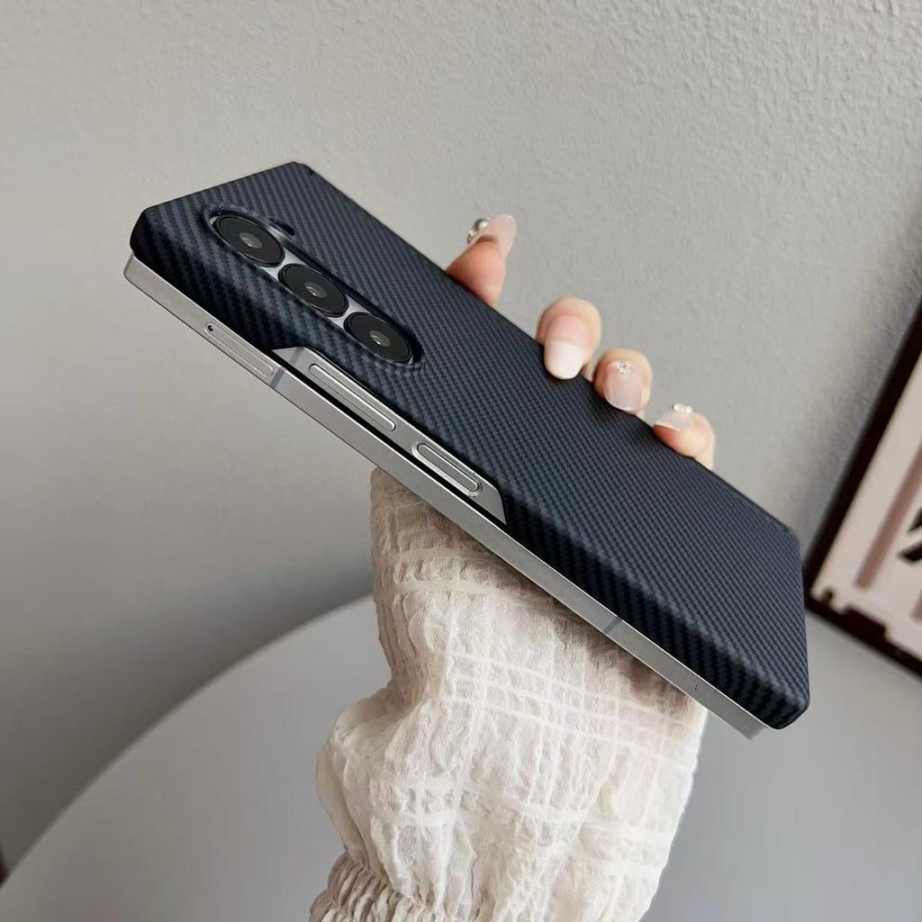 Текстура углеродного волокна для чехла телефона MagSafe для Samsung Galaxy Z Fold7 Fold6 Fold5 5G, ударопрочный чехол с беспроводной зарядкой
