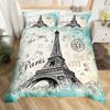 Supply Eiffel Tower series three-piece ebay bed sheet quilt cover home textile