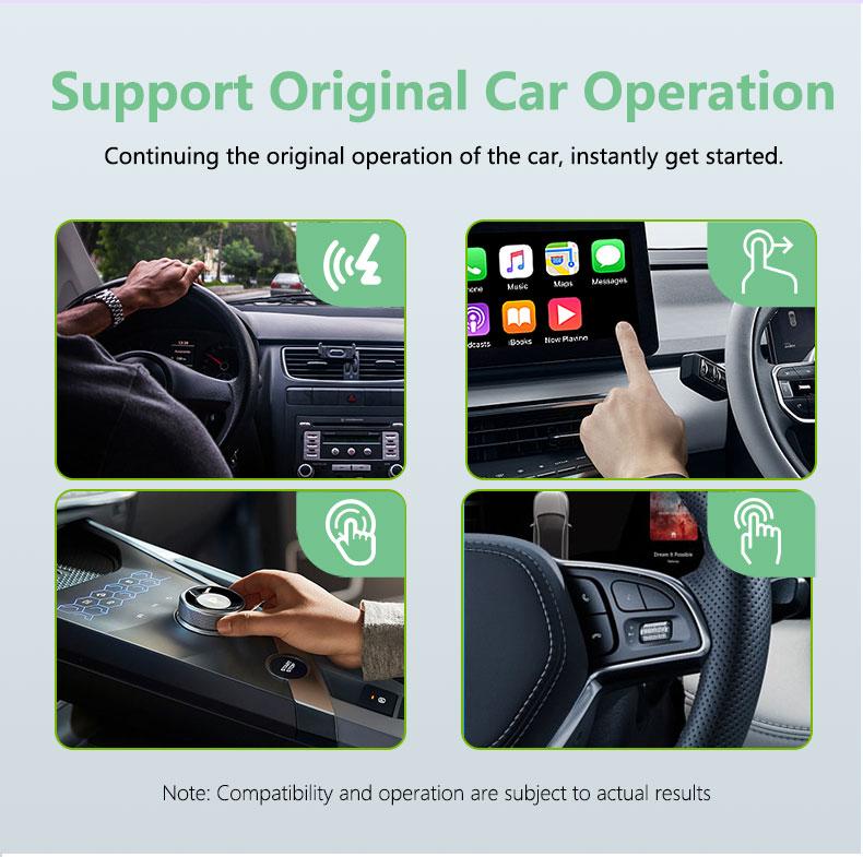 2 в 1 проводной беспроводной CarPlay Android Auto адаптер для OEM автомобильной стереосистемы USB Type C Подключите и используйте для 98% автомобилей для IOS Android