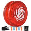 Responsive Yoyo for Kids Yo-Yo Ball with 5 Replacement Strings Glove Storage Pouch for Beginners