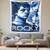 Rocky Movie Poster Tapestry Wall Hanging, Sylvester Stallone Boxing Art, Retro Wall Decor for Bedroom Living Room Man Cave