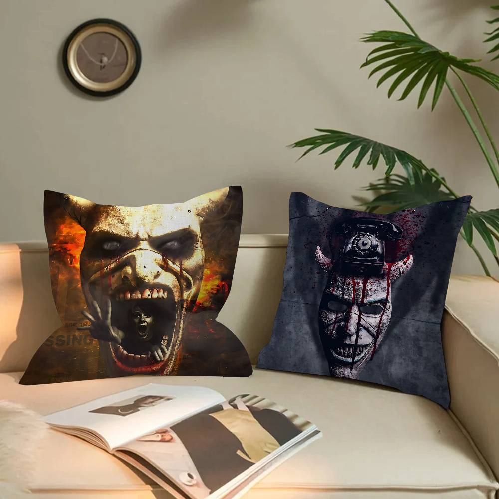 Horror Movie TThe Black Phone Cushion Cover Inches Farmhouse Decor Home Throw Pillow Covers For Couch Decorations