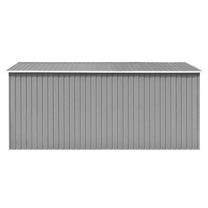 VidaXL Garden Shed 257x392x181 Cm Metal Grey 143345