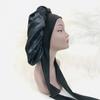 Ready to Ship Long Large Braid Hair Bonnet Sleeping Stain Hair Bonnets and Satin Silk Hair Wraps with Tie Scarf Bonnet