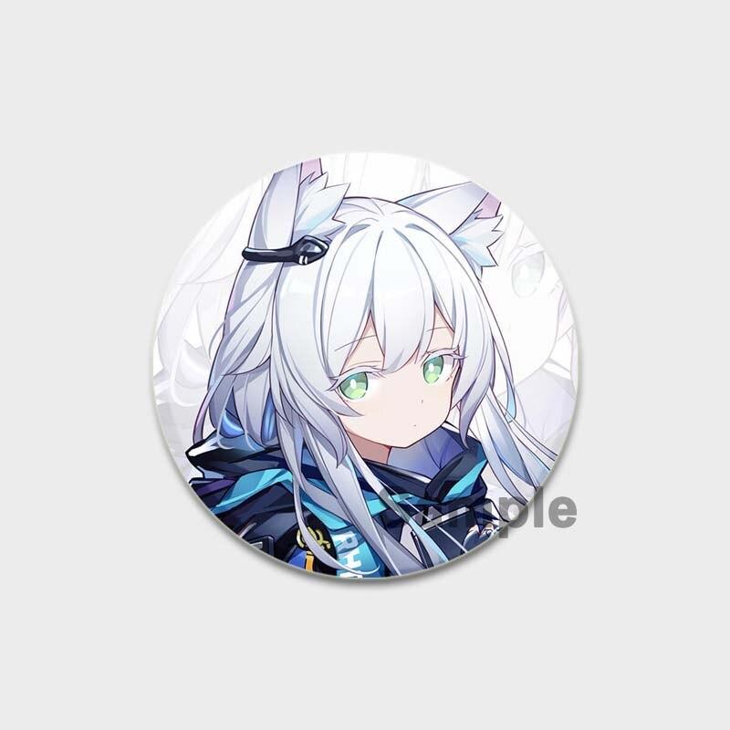 58 мм модные ювелирные аксессуары поп-игра Arknights эмалированные булавки эстетическая милая брошь ручной работы булавка мультяшный значок для рюкзака одежды