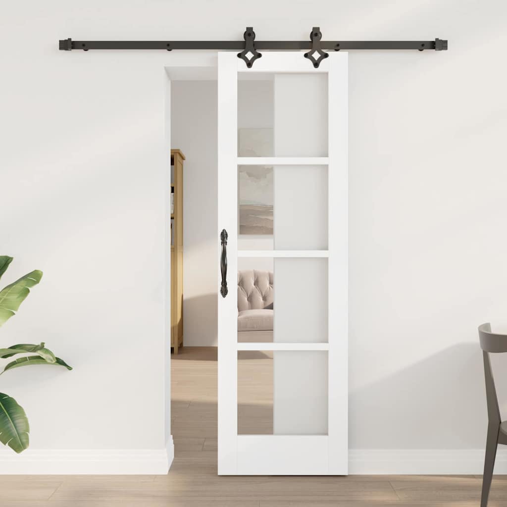 ORKDAL Sliding Door White and Black 61 x 198.5 cm