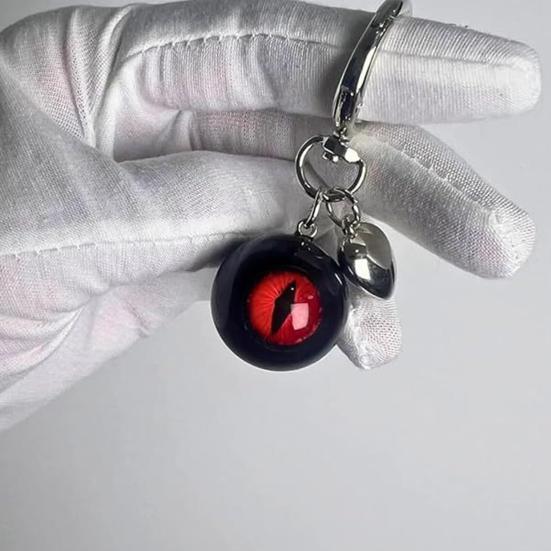 Готический Ужас Брелок Шар-глаз Подвеска Ручная работа Смола Брелок Вдохновленный Хэллоуином Брелок Аксессуары для рюкзака